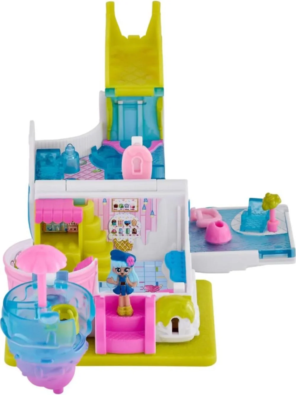 NWT Retired Shopkins Lil Secrets Mini Playset - Cool Scoops Café